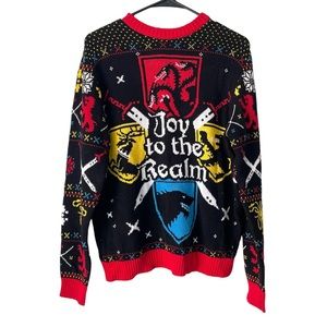 HBO Game of Thrones GOT “Joy to the Realm” Long Sleeve Ugly Christmas Sweater